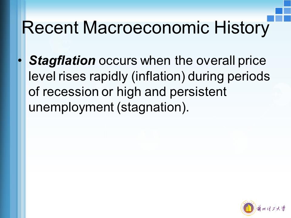 Recent Macroeconomic History