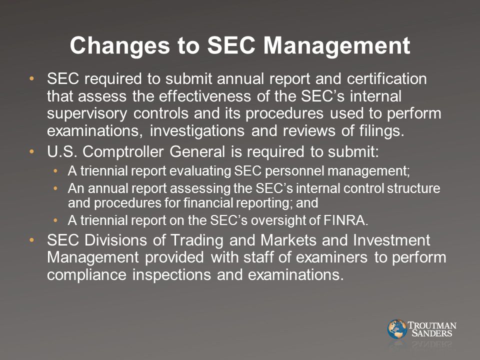 Changes to SEC Management