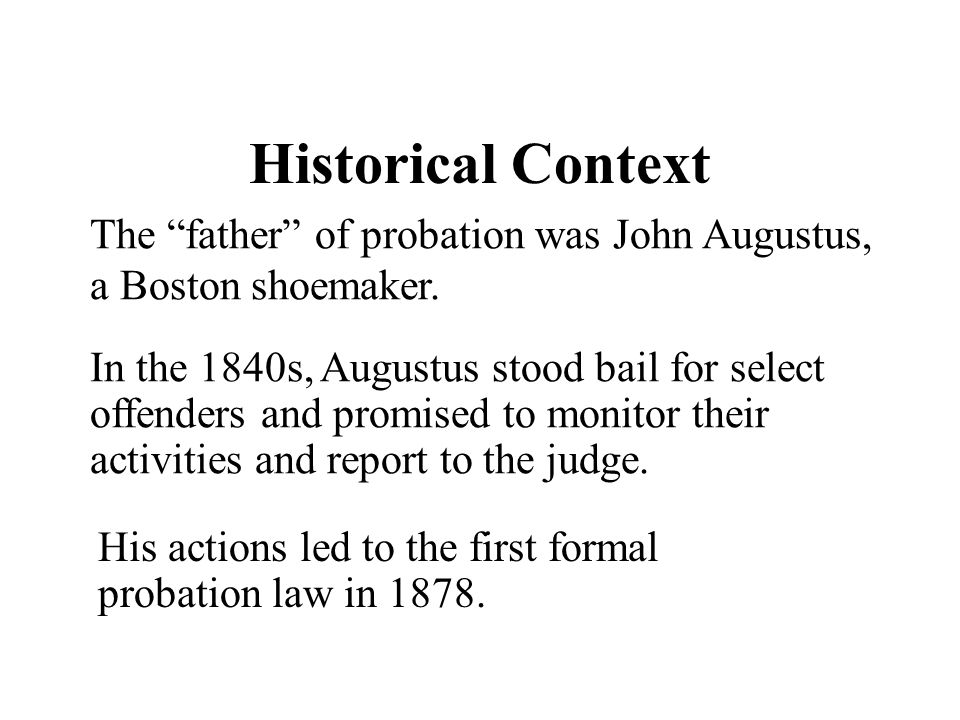 John augustus father of probation
