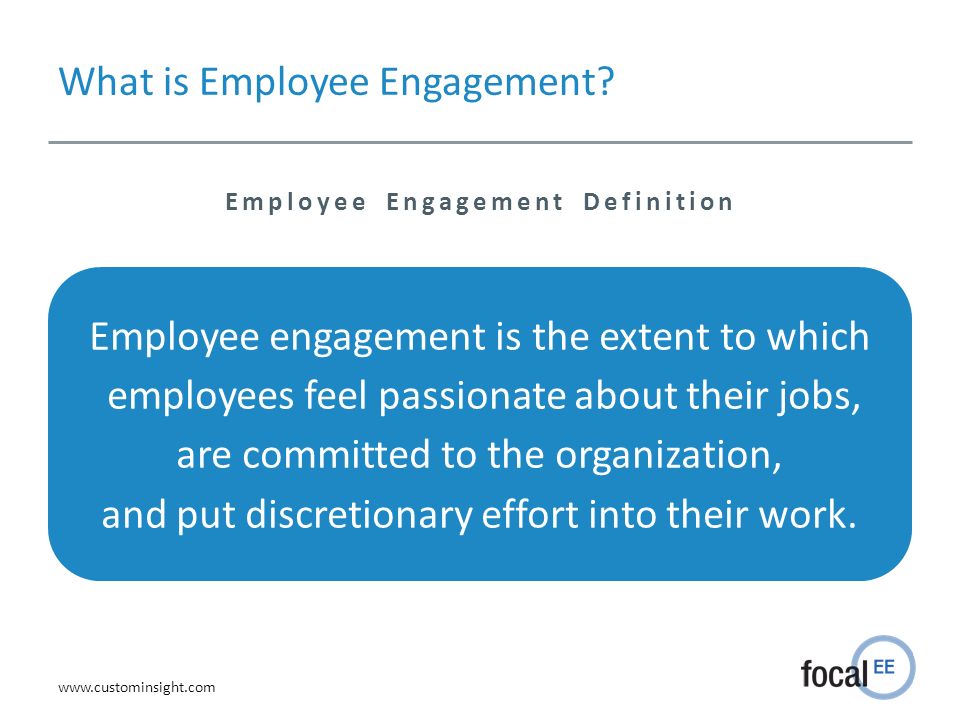 Employee Engagement. - ppt video online download