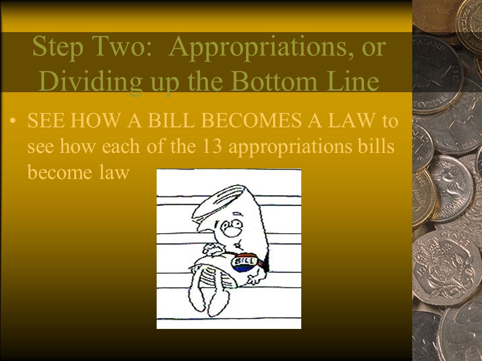 Step Two: Appropriations, or Dividing up the Bottom Line
