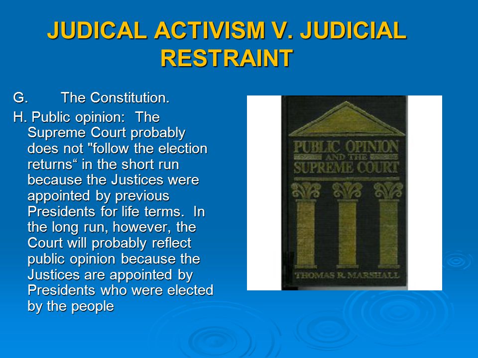 short note on judicial activism