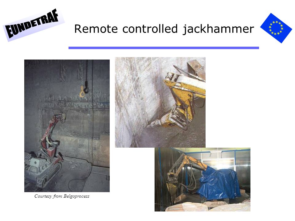 Remote controlled jackhammer