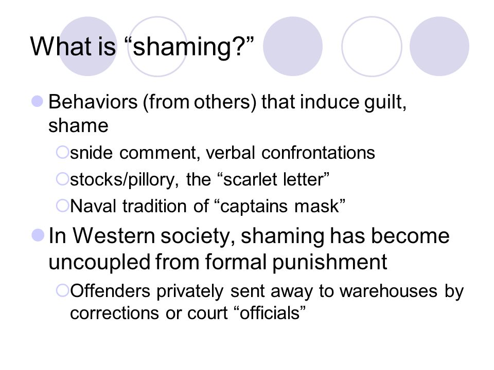 Types of shaming