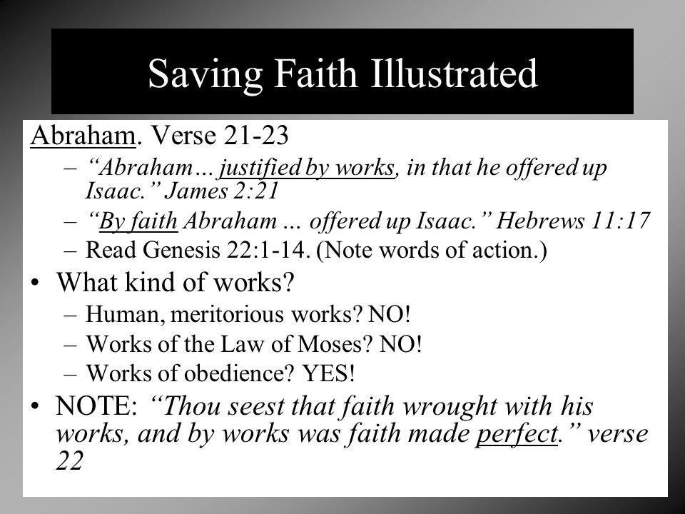 Saving Faith Illustrated
