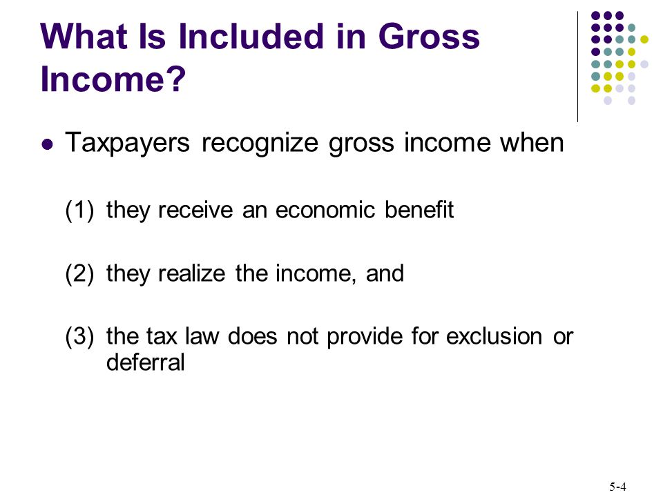 What Is Included in Gross Income