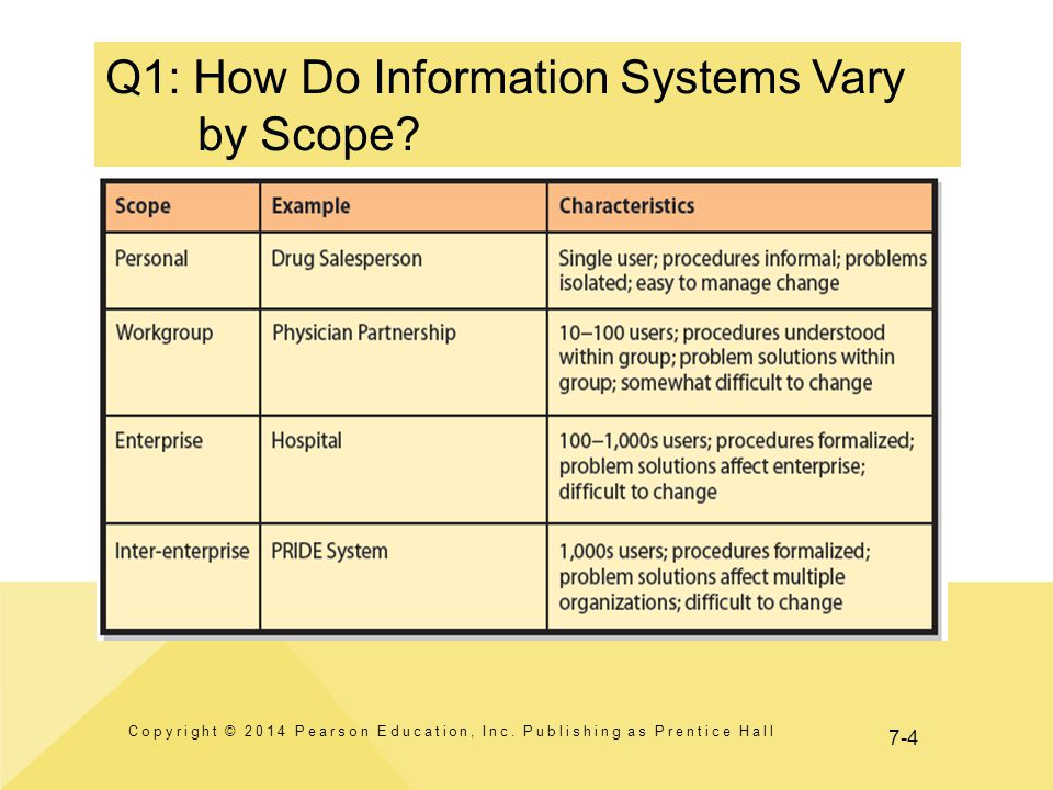 scope of information system