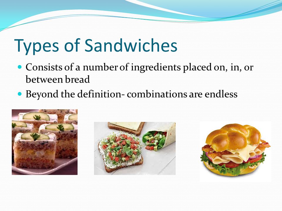 cold sandwiches chapter 22 pages ppt video online download types of sandwiches
