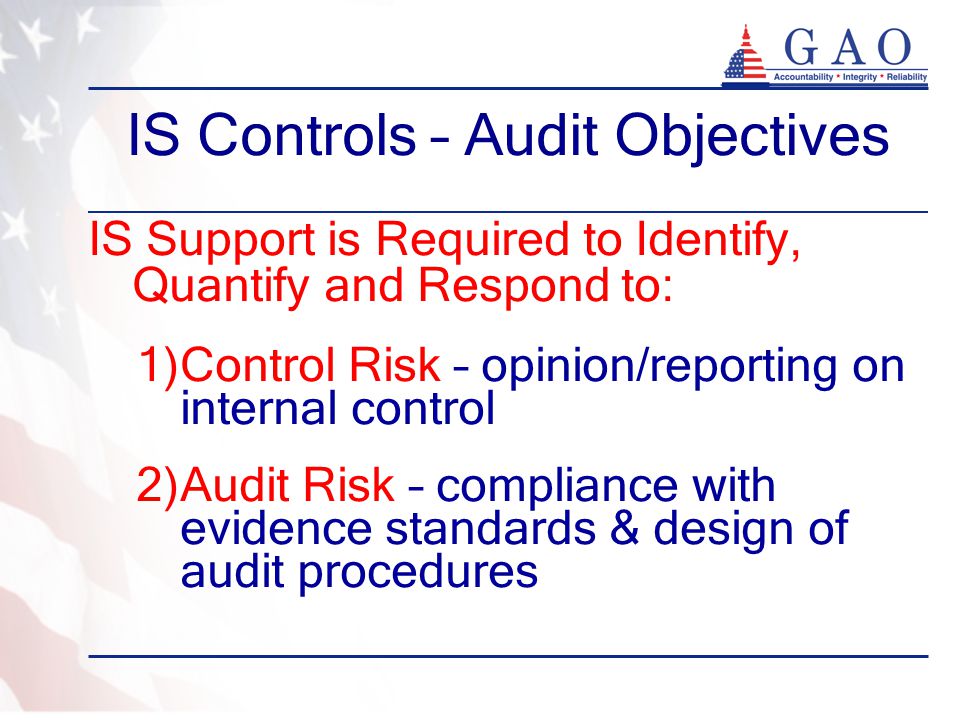IS Controls – Audit Objectives
