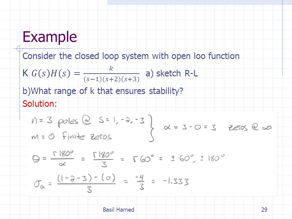 Lect 8 Root Locus Techniques Basil Hamed Ppt Video Online Download
