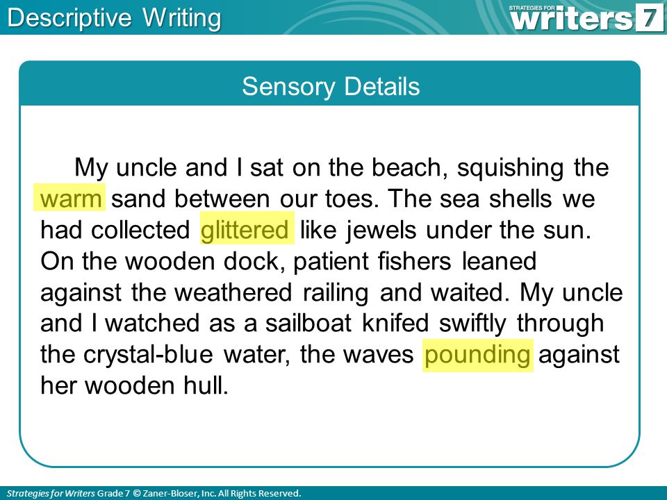 descriptive essay beach using five senses
