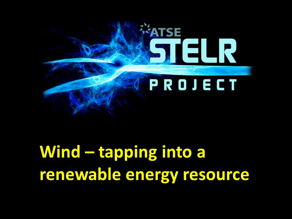 Wind – tapping into a renewable energy resource