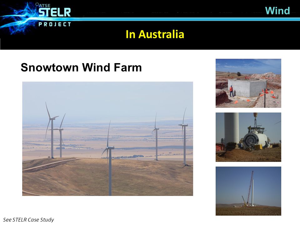 Wind In Australia Snowtown Wind Farm See STELR Case Study