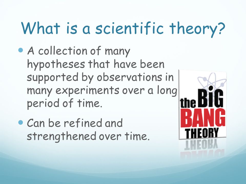 What is a scientific theory