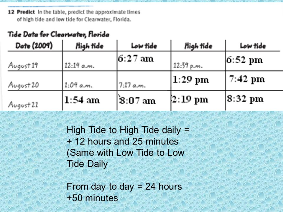 Clearwater Tide Chart