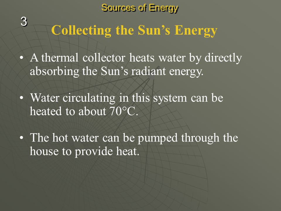 Collecting the Sun’s Energy