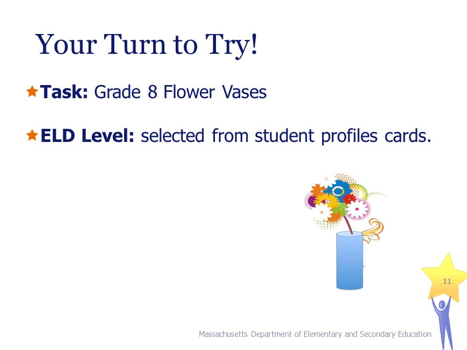 Your Turn to Try! Task: Grade 8 Flower Vases