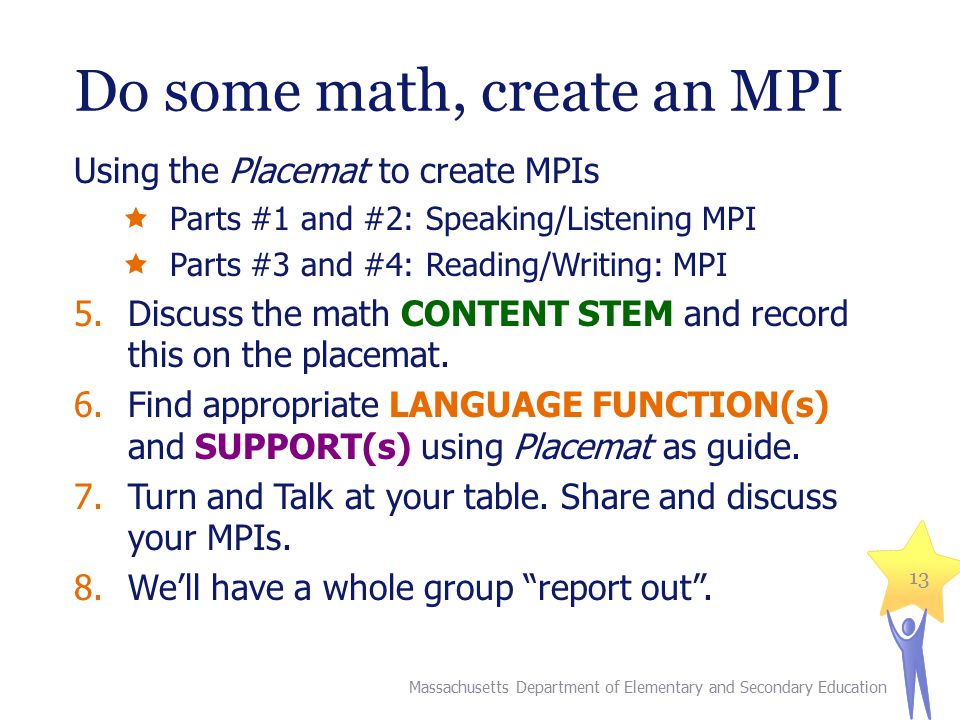 Do some math, create an MPI