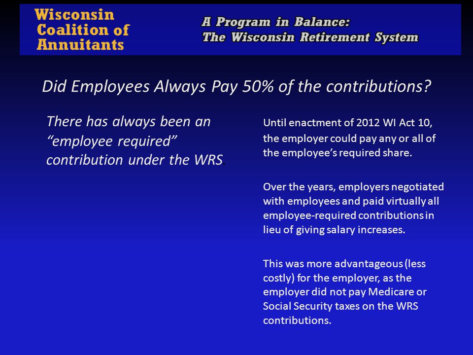 What is the WRS? A Defined Benefit (DB) public pension plan with A
