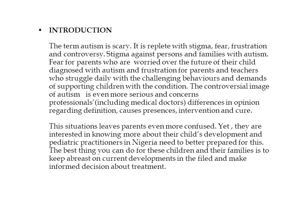 Реферат: Autism Essay Research Paper Autism Autism is