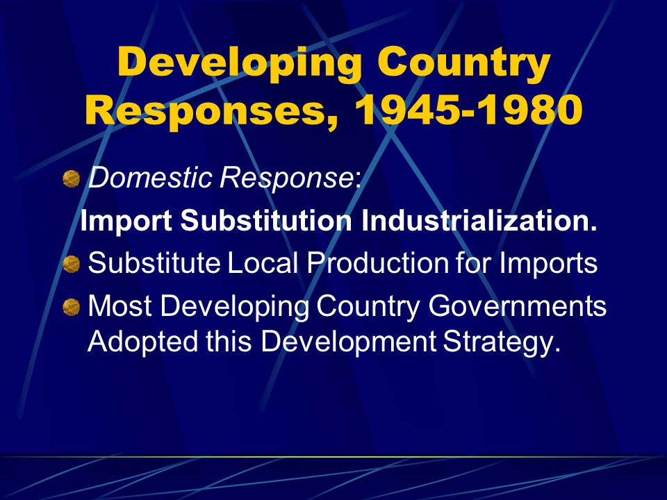 Developing Country Responses,