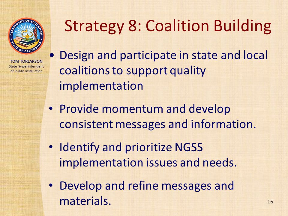 Strategy 8: Coalition Building