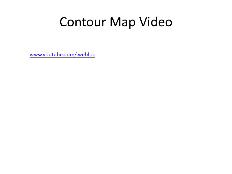 Contour Map Video