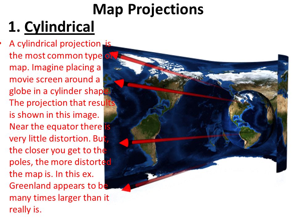 Map Projections 1. Cylindrical