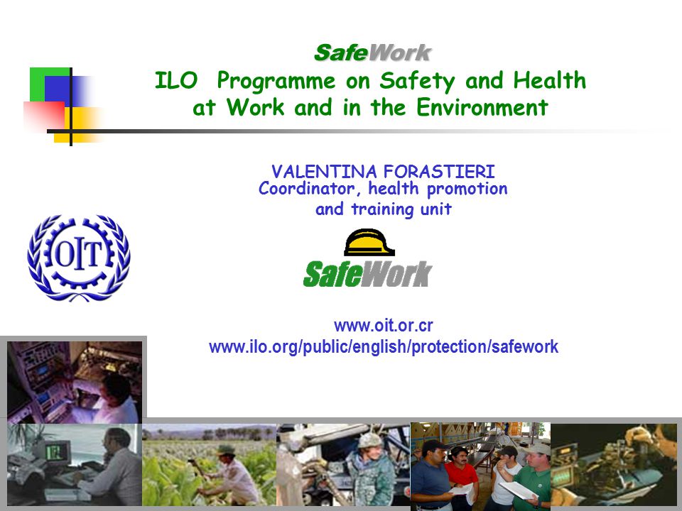 ILO Programme on Safety and Health at Work and in the Environment
