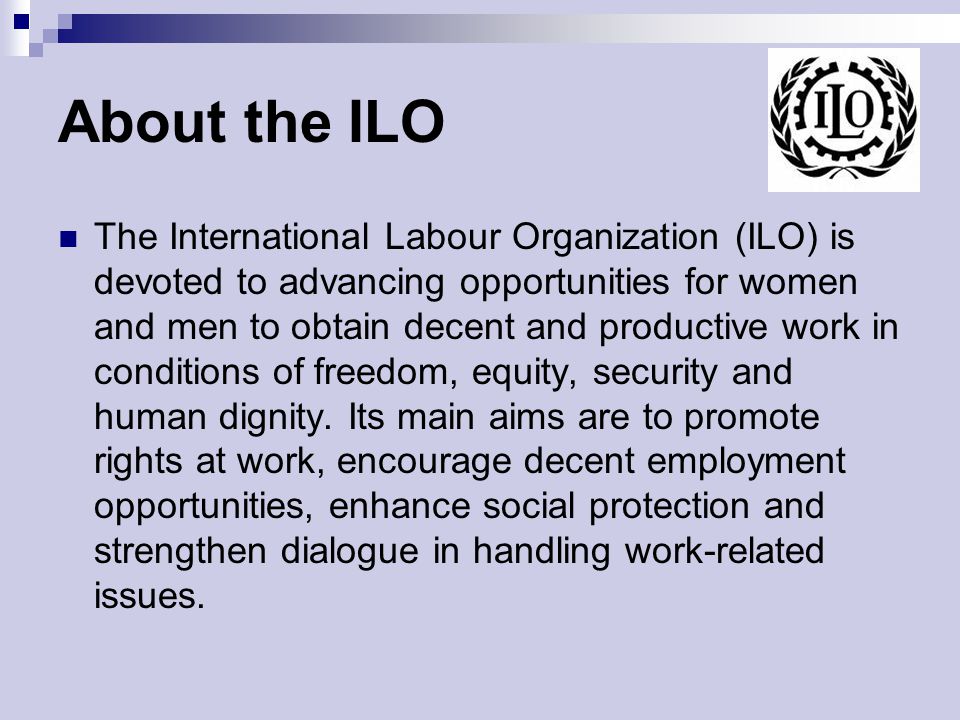 About the ILO