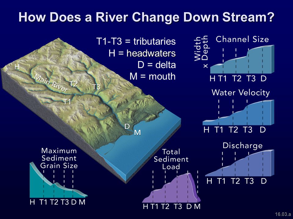 How Does a River Change Down Stream