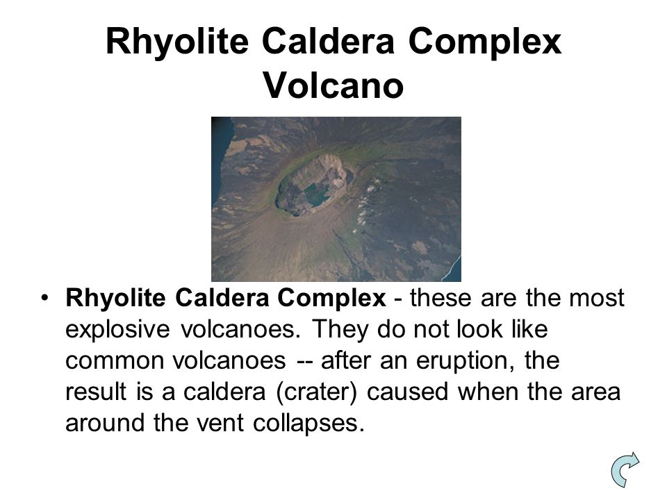 Rhyolite Caldera Complex Volcano