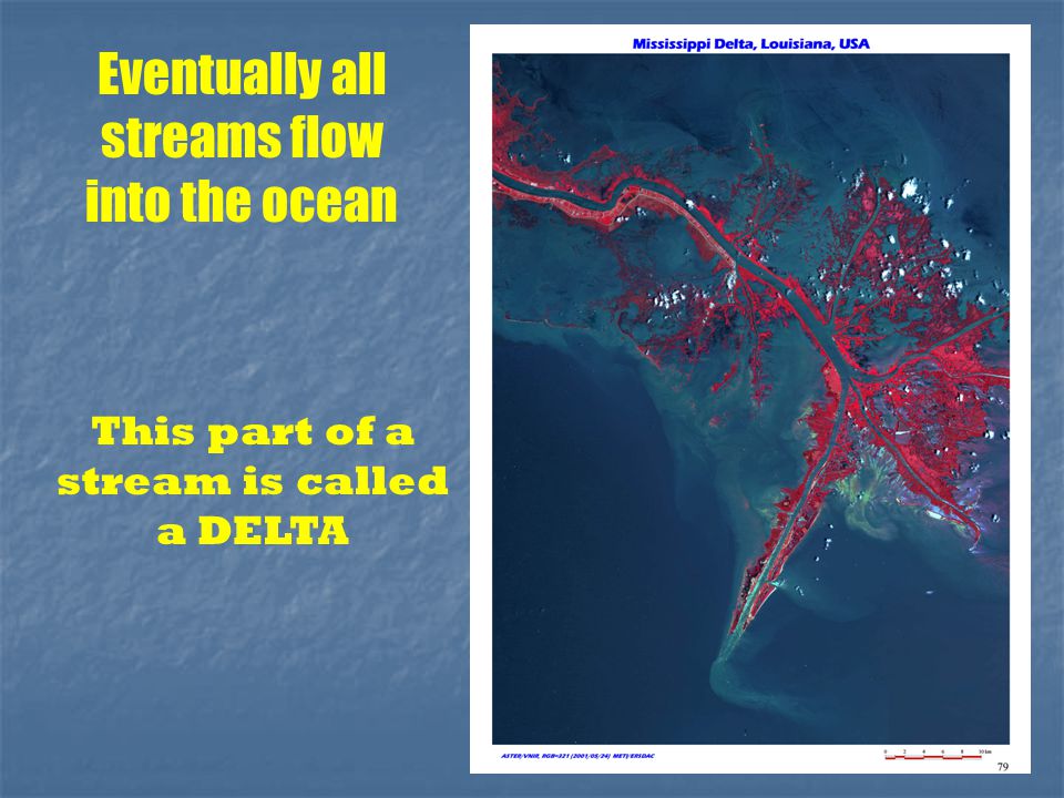 Eventually all streams flow into the ocean