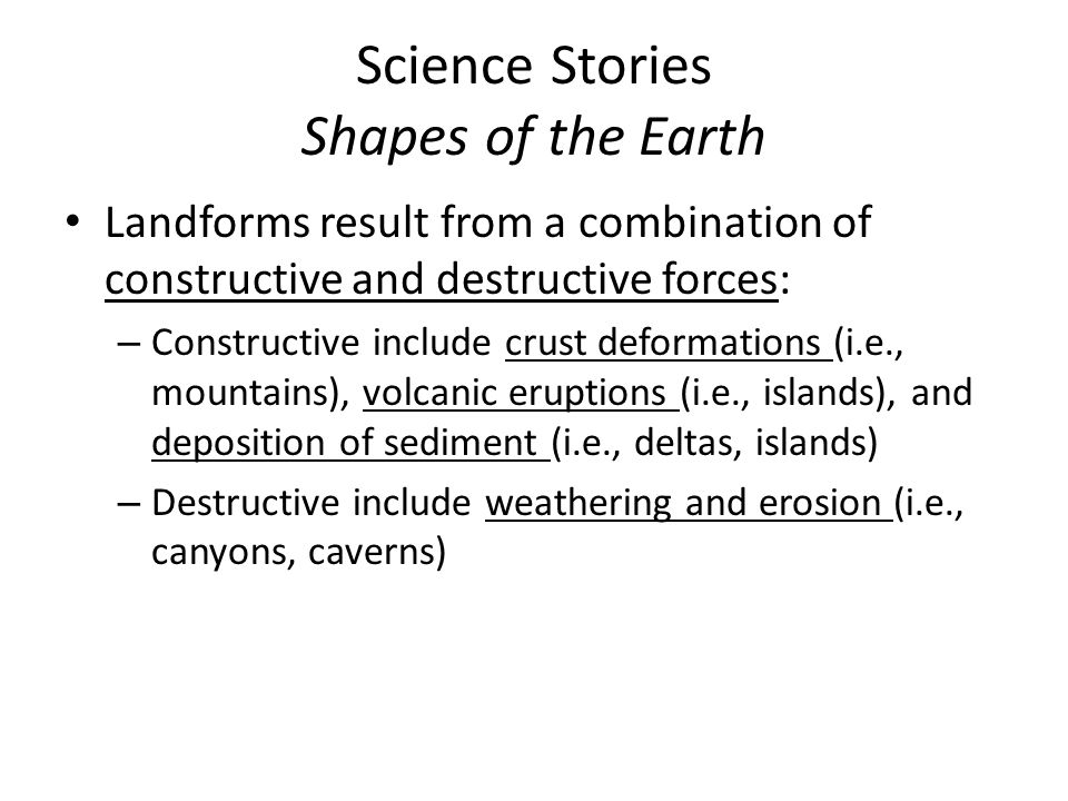 Science Stories Shapes of the Earth
