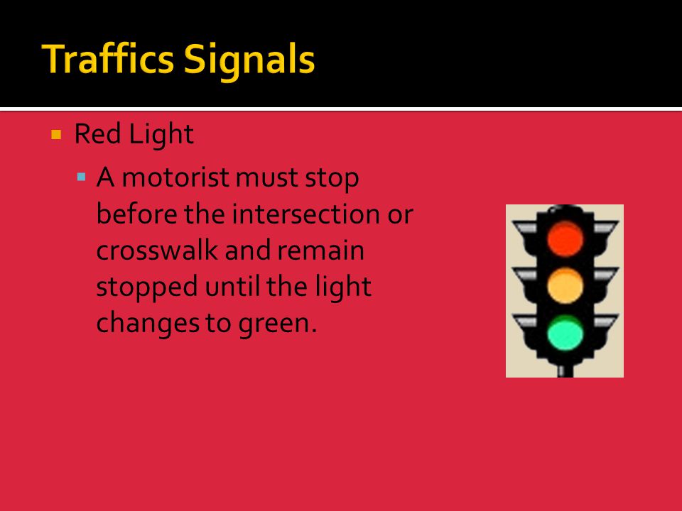 Traffics Signals Red Light