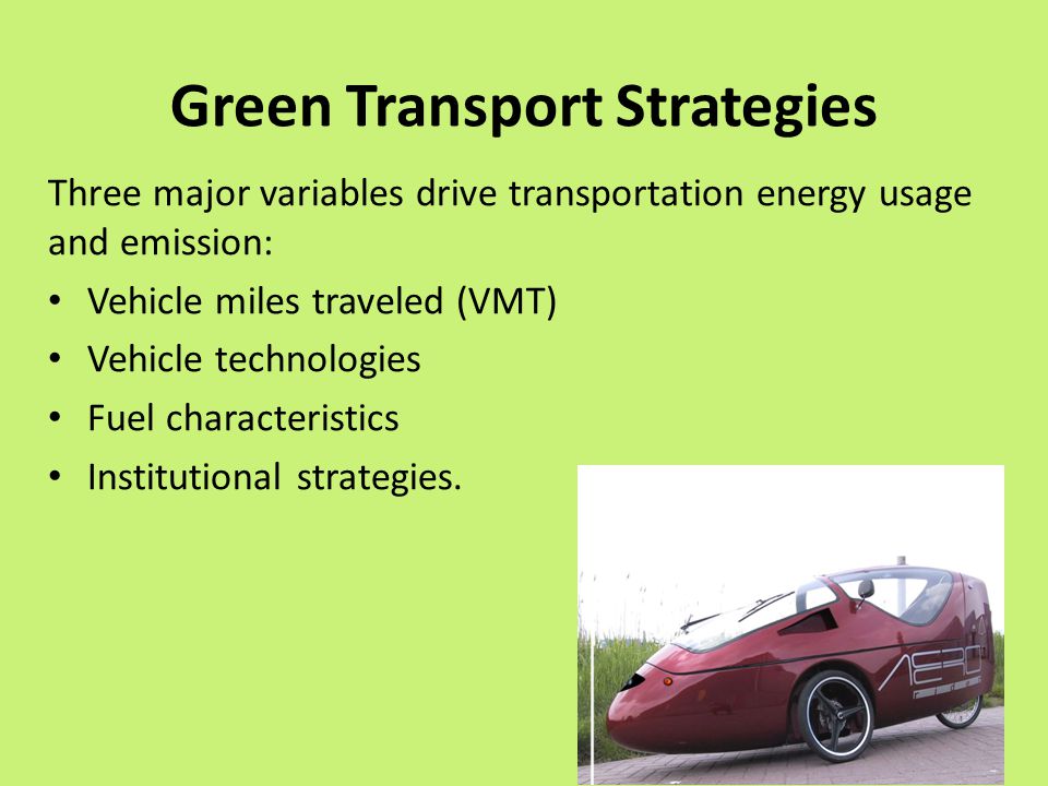Green Transport Strategies