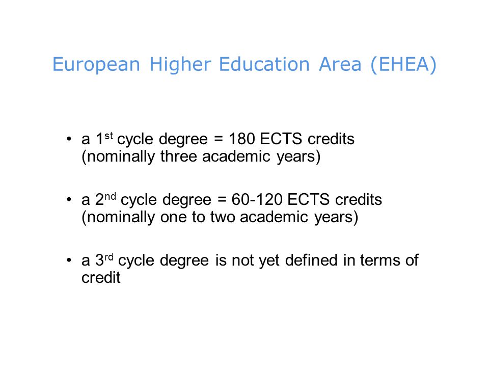 European Higher Education Area (EHEA)