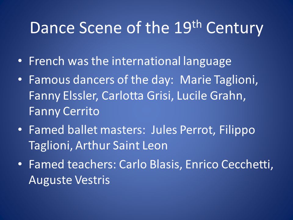 Dance Scene of the 19th Century