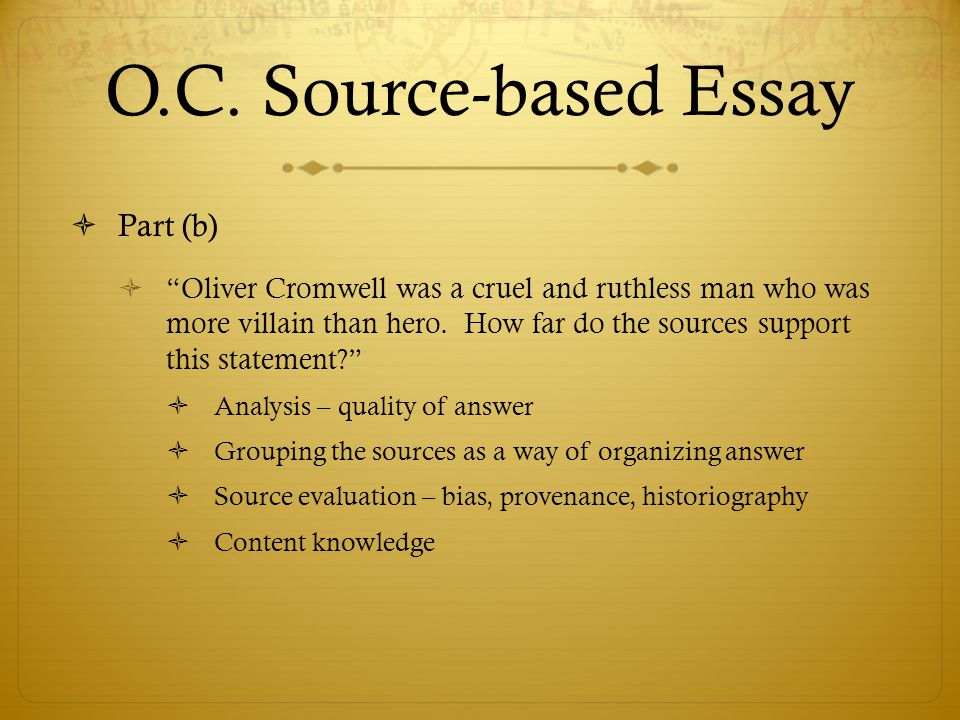 essay sources