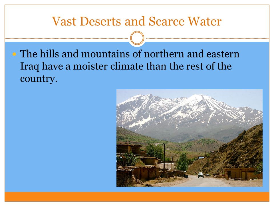 Vast Deserts and Scarce Water