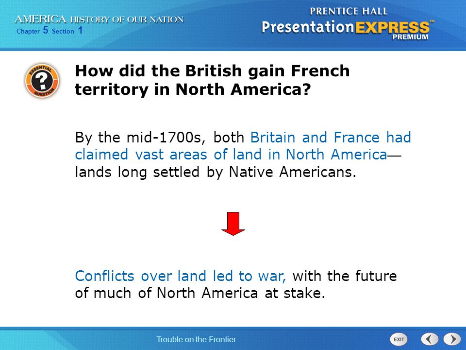 How did the British gain French territory in North America