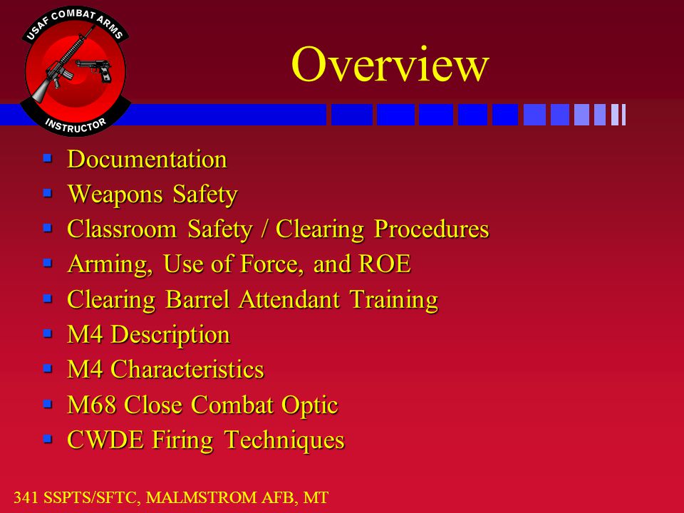 SSgt Jason F Seibel 341 SSPTS/SFTC DSN: 7582 COURSE: M4 TRQC ppt SSgt Jason F Seibel 341 SSPTS/SFTC DSN: 7582 COURSE: M4 TRQC ppt
