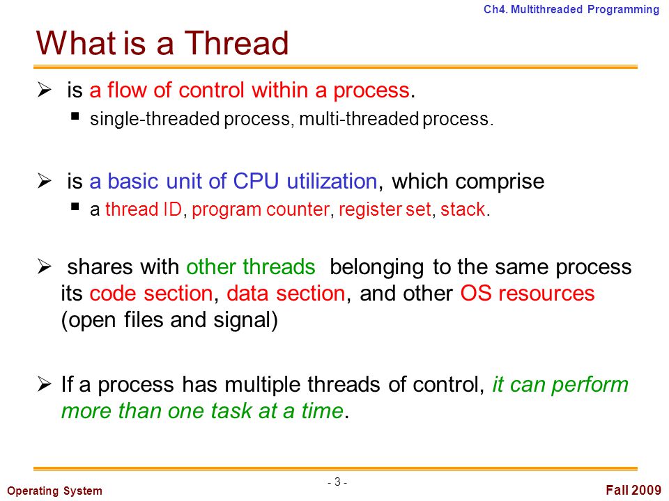 Chapter 4: Multithreaded Programming - ppt video online download