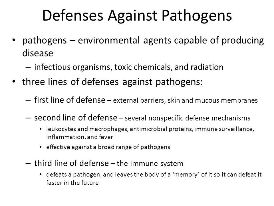 Defenses Against Pathogens