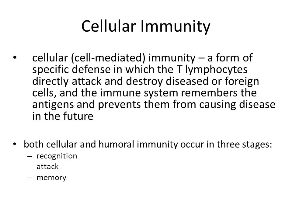 Cellular Immunity