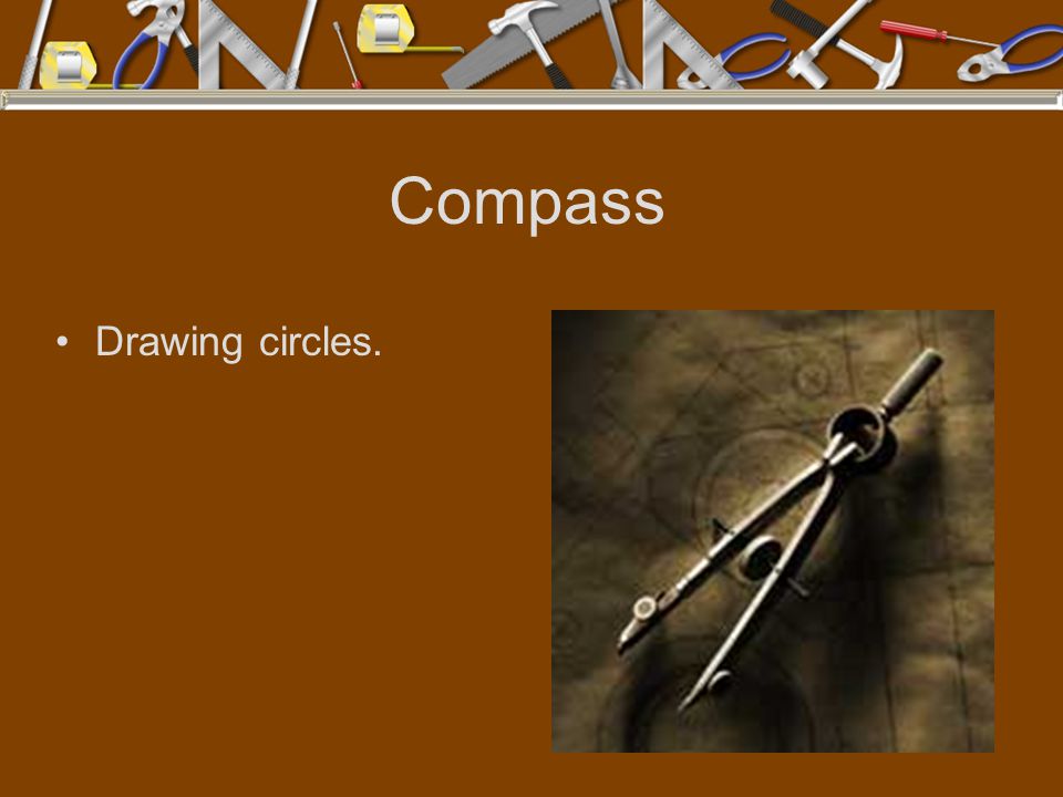 Compass Drawing circles.