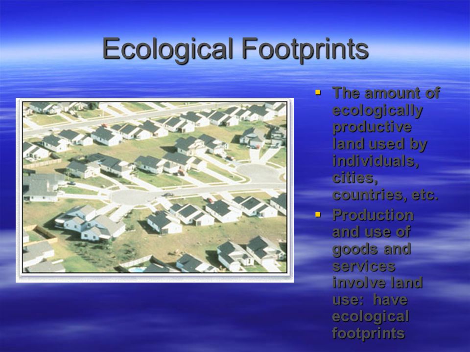 Ecological Footprints
