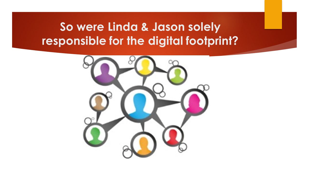 So were Linda & Jason solely responsible for the digital footprint