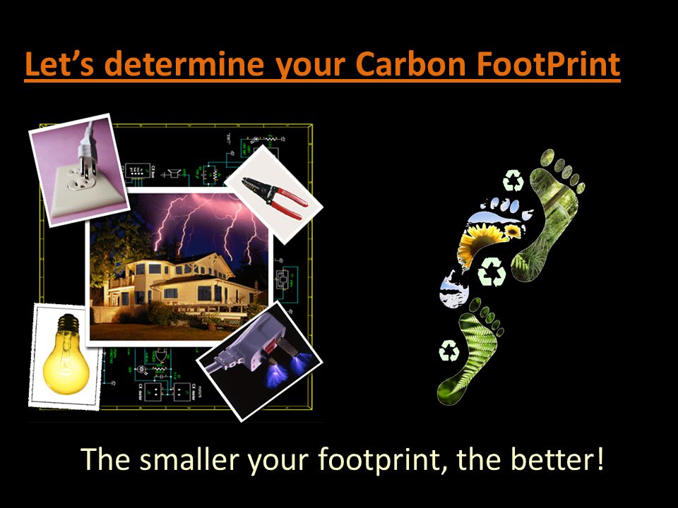 Let’s determine your Carbon FootPrint