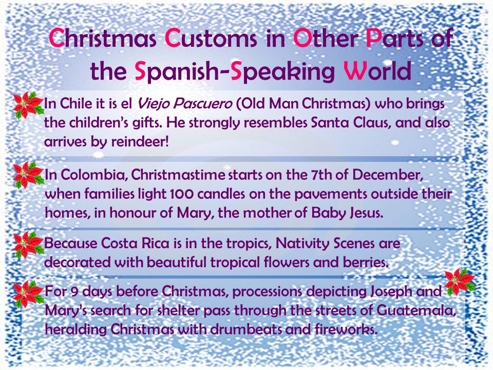 Christmas Customs in Other Parts of the Spanish-Speaking World
